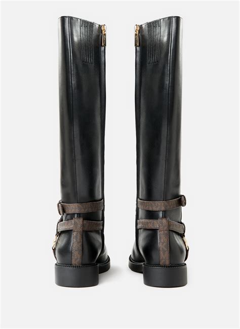 Michael Kors Abigail Leather Riding Boots 